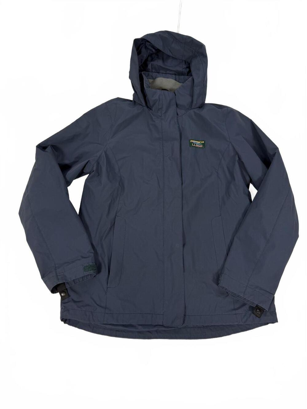 L.L.Bean Women's XS Regular Navy Blue Windbreaker Jacket with Hood